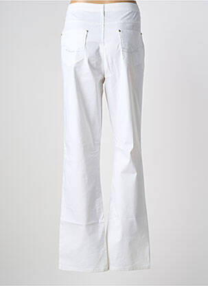Pantalon slim tissage popeline taille normale blanc YOULINE femme