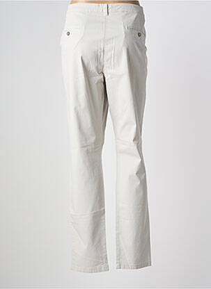 Pantalon slim tissage popeline taille normale beige LCDN femme