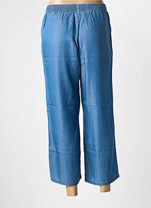 Pantalon 7/8 stretch taille normale bleu SIGNATURE femme