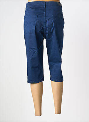 Corsaire tissage popeline taille normale bleu LCDN femme