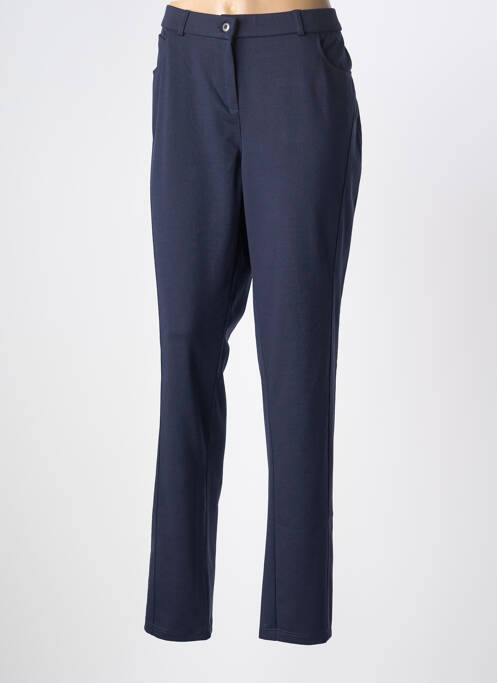 Pantalon slim taille élastique taille normale bleu GUY DUBOUIS femme