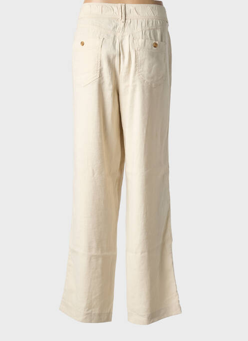 Pantalon droit taille haute taille haute beige GARDEUR femme