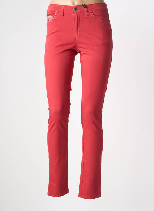 Jeans skinny taille normale taille normale rouge WALTRON femme