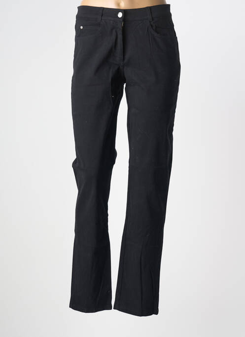Pantalon slim stretch taille haute noir GUY DUBOUIS femme
