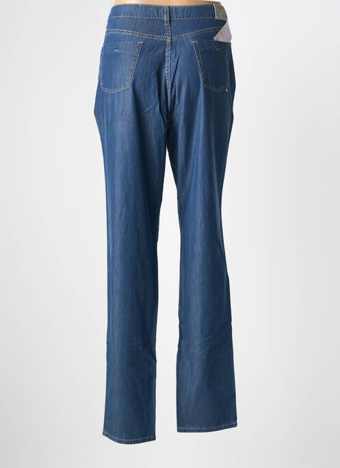 Pantalon slim taille élastique taille haute bleu WALTRON femme