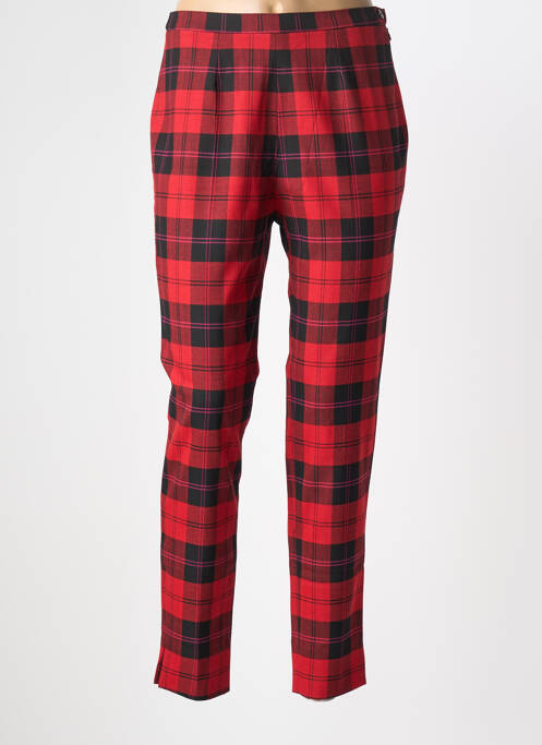 Pantalon slim taille normale taille normale rouge PIER BÉ femme
