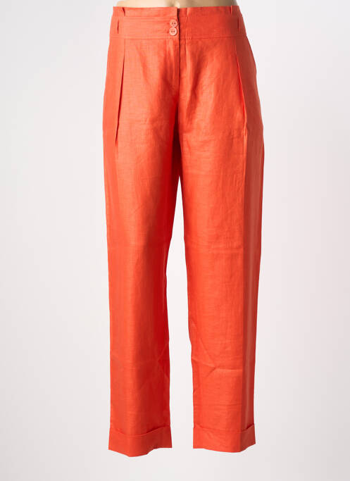 Pantalon droit orange EMMANUELI femme