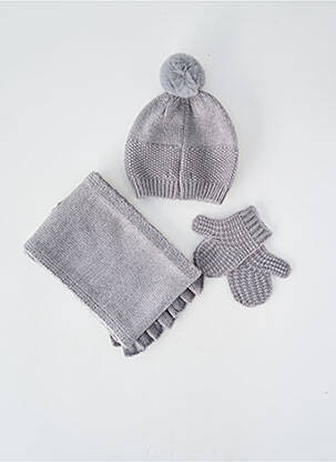 Bonnet bord-côtes gris MAYORAL fille