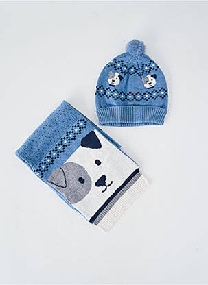 Bonnet bord-côtes bleu MAYORAL garcon