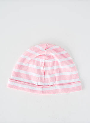 Bonnet maille fine rose ELLE EST OU LA MER fille