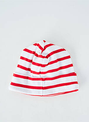 Bonnet maille fine rouge ELLE EST OU LA MER garçon