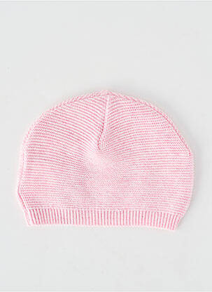 Bonnet bord-côtes rose NOPPIES enfant