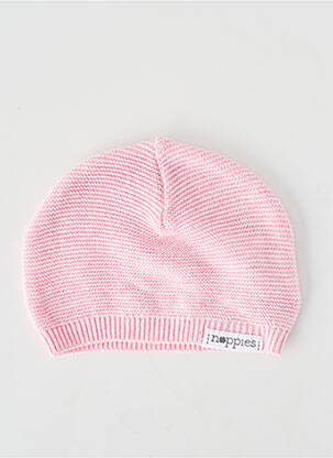 Bonnet bord-côtes rose NOPPIES enfant