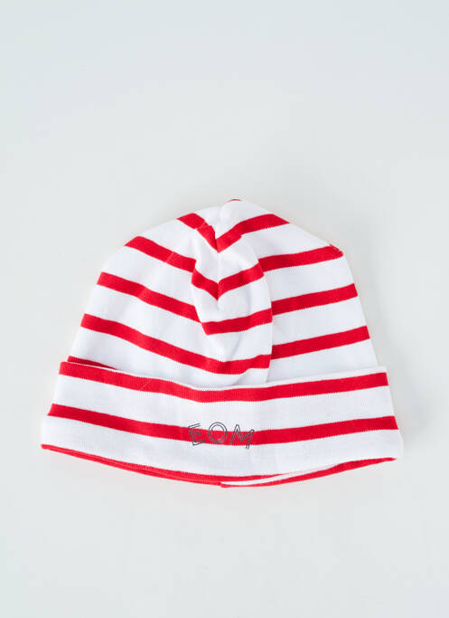 Bonnet maille fine rouge ELLE EST OU LA MER garcon