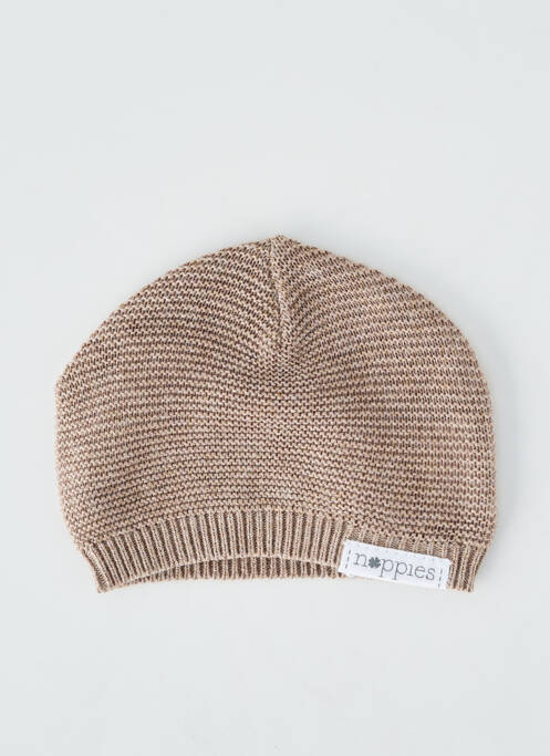 Bonnet bord-côtes beige NOPPIES enfant
