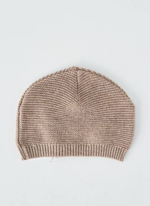 Bonnet bord-côtes beige NOPPIES enfant