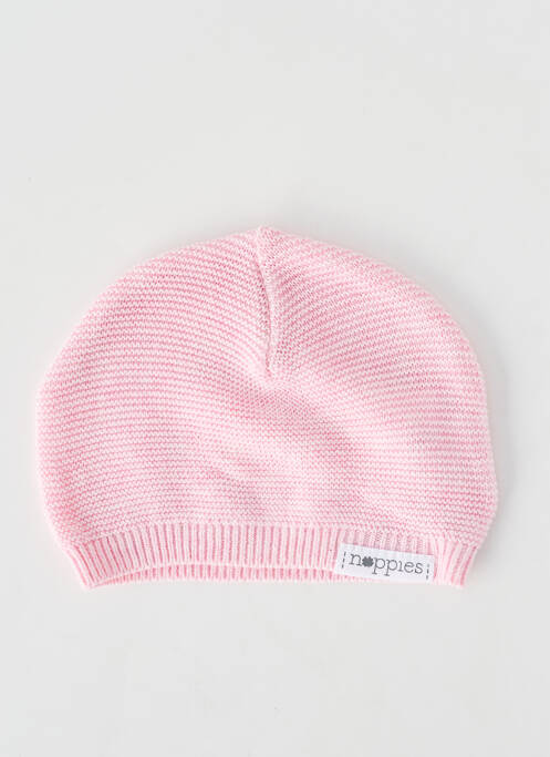 Bonnet bord-côtes rose NOPPIES enfant