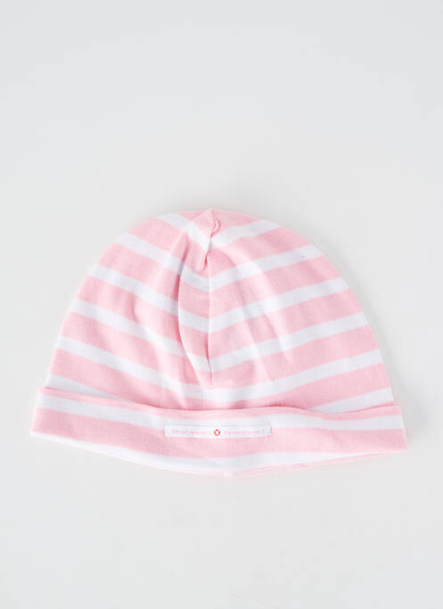Bonnet maille fine rose ELLE EST OU LA MER fille
