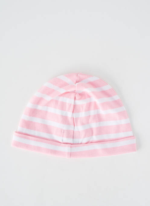 Bonnet maille fine rose ELLE EST OU LA MER fille