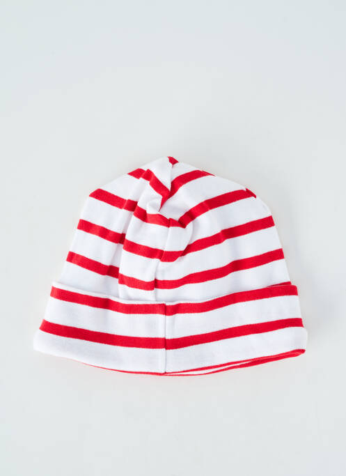 Bonnet maille fine rouge ELLE EST OU LA MER garcon