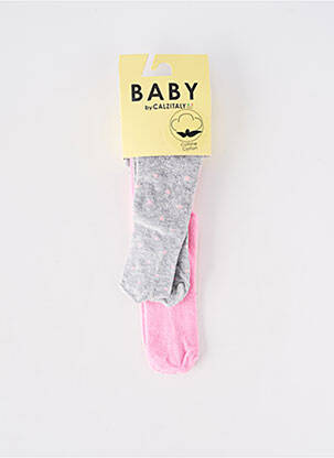 Collants stretch rose CALZITALY fille
