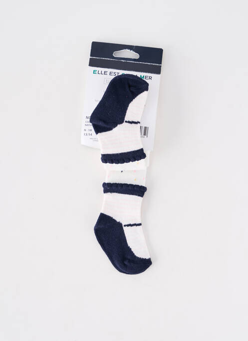 Collants blanc ELLE EST OU LA MER fille