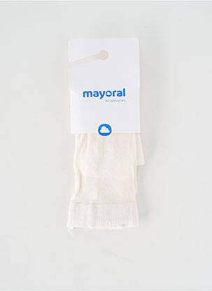 Collants stretch beige MAYORAL fille