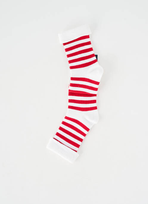 Chaussettes imprimé rayures rouge ELLE EST OU LA MER enfant