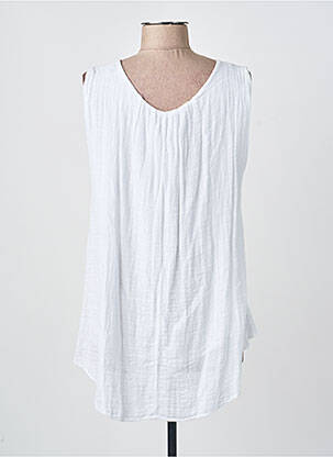 Top stretch sans manche beige COULEURS DU TEMPS femme