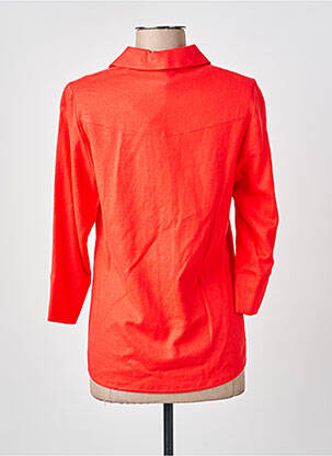 Top coupe cintrée manches longues rouge GUY DUBOUIS femme