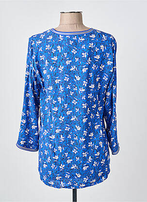Top coupe cintrée manches longues bleu GREGORY PAT femme