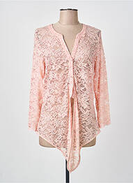 Top coupe cintrée manches longues rose GREGORY PAT femme