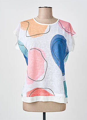 Top stretch manches courtes beige GUY DUBOUIS femme