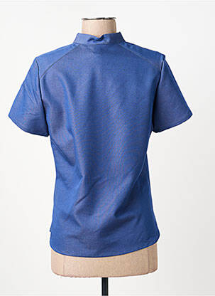 Chemisier manches courtes manches courtes bleu GUY DUBOUIS femme