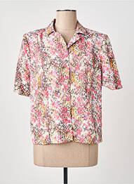 Chemisier manches courtes manches courtes rose FRANCE RIVOIRE femme