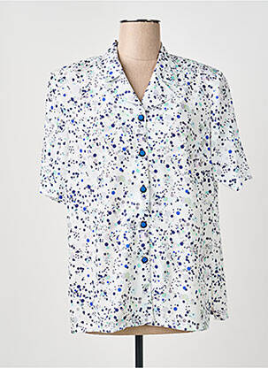 Chemisier coupe cintrée manches courtes beige GUY DUBOUIS femme