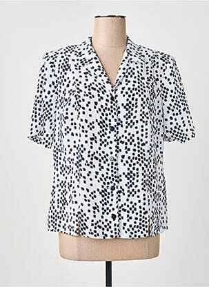 Chemisier manches courtes manches courtes blanc GUY DUBOUIS femme