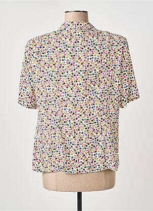 Chemisier coupe cintrée manches courtes beige GUY DUBOUIS femme