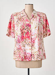 Chemisier manches courtes manches courtes rose IMPULSION femme