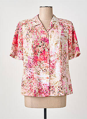 Chemisier manches courtes manches courtes rose IMPULSION femme