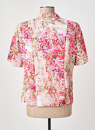 Chemisier coupe cintrée manches courtes rose IMPULSION femme