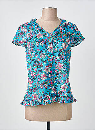 Chemisier bleu GUY DUBOUIS femme