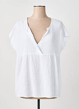 Top blanc COULEURS DU TEMPS femme