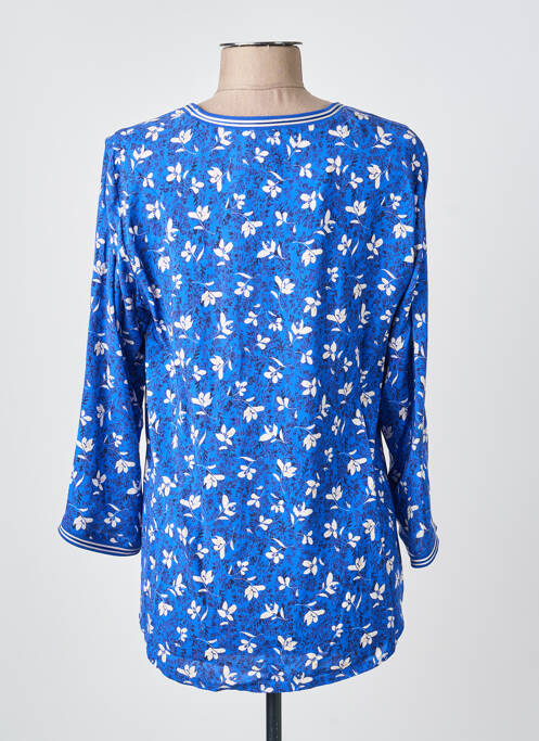 Top coupe cintrée manches longues bleu GREGORY PAT femme