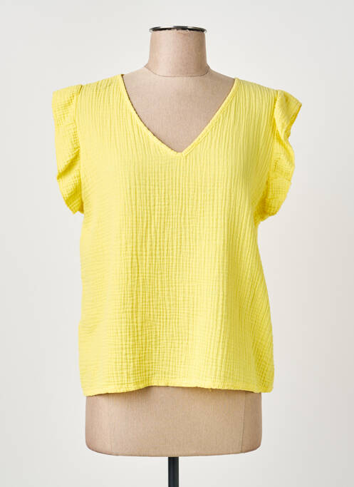 Top jaune COULEURS DU TEMPS femme
