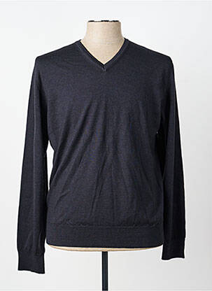 Pull col v manches longues gris MONTE CARLO homme
