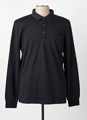 Polo manches longues manches longues noir PIERRE CARDIN homme