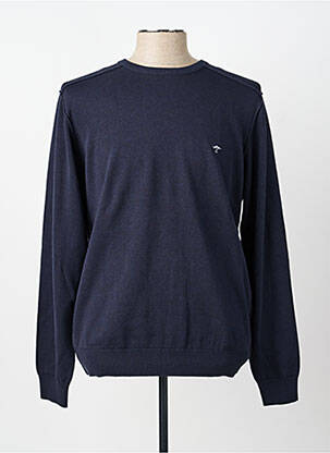 Pull stretch manches longues bleu FYNCH-HATTON homme