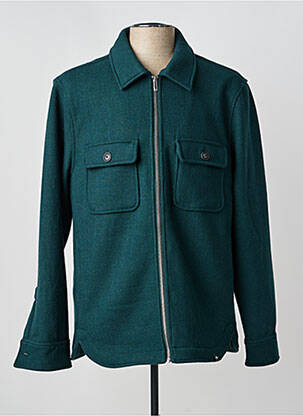 Veste casual fermeture boutonnée sur le devant vert FYNCH-HATTON homme