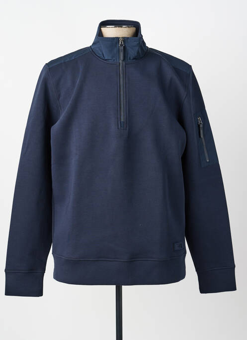 Sweat-shirt stretch manches longues bleu PIERRE CARDIN homme
